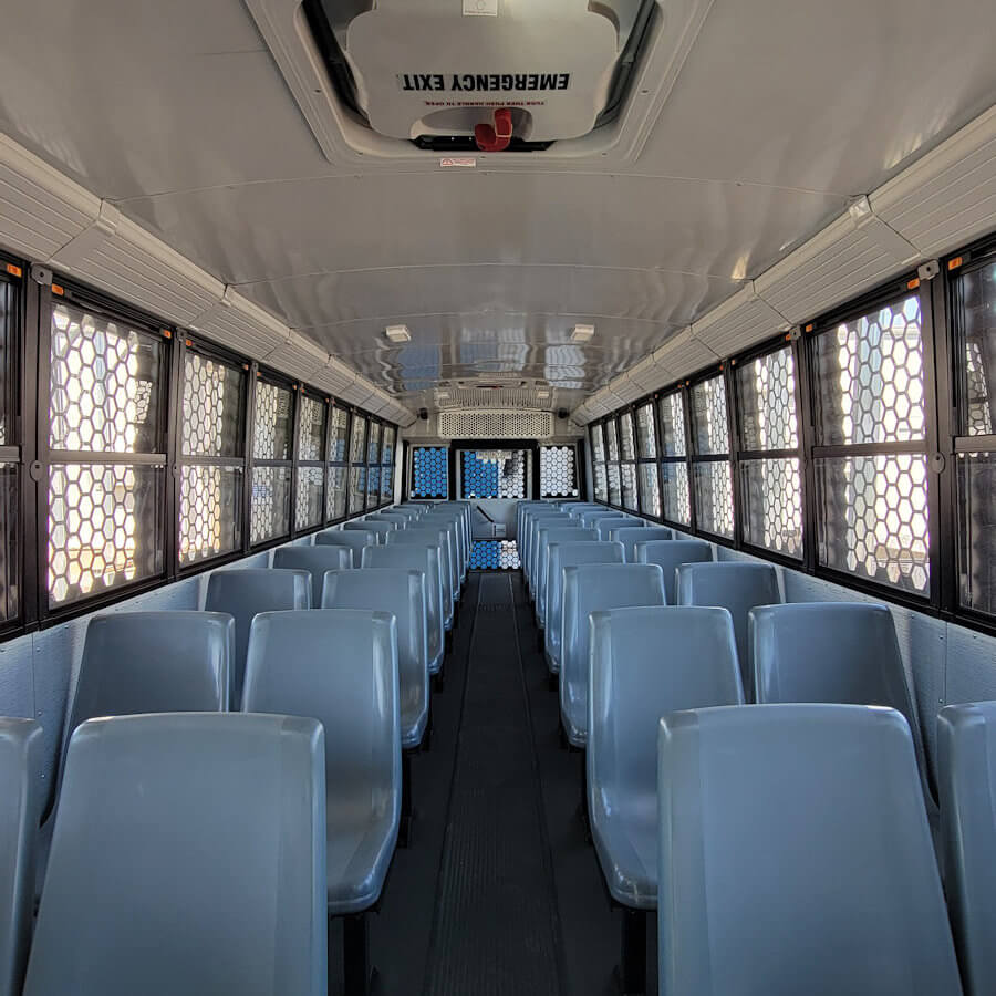 North Carolina Custom Designed and buit Prisoner Transport Bus